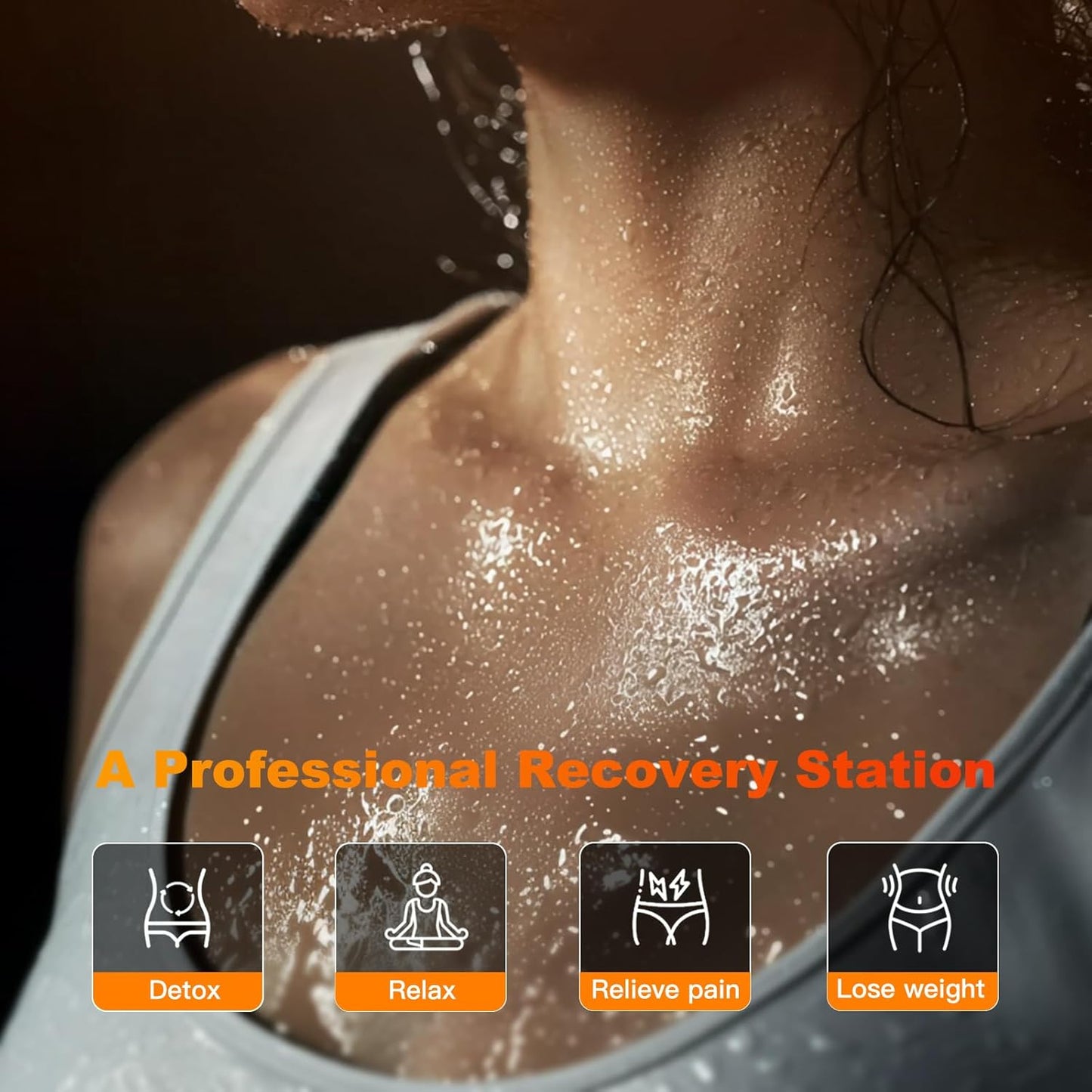 Relax & Recover: Portable Infrared Sauna with Red Light Therapy and Quick Heat