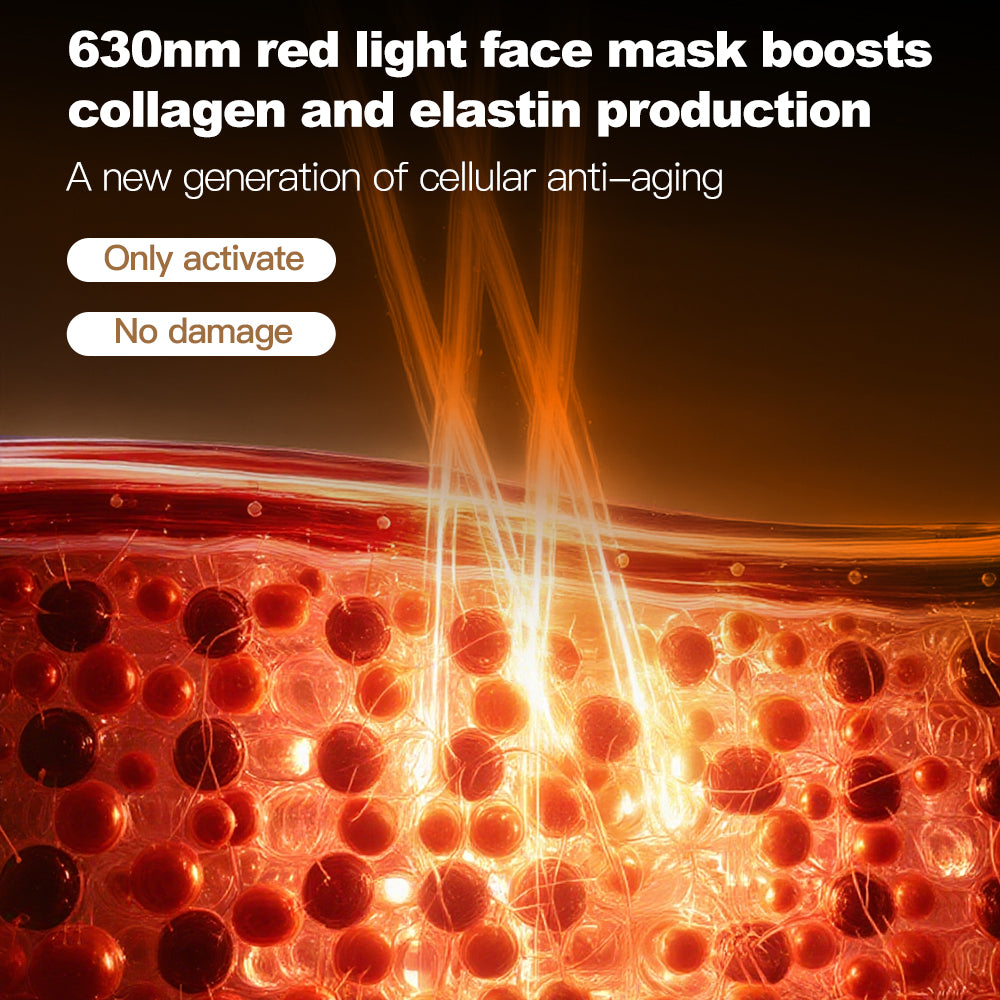 WellEver Wireless Red Light LED Therapy Mask For Face
